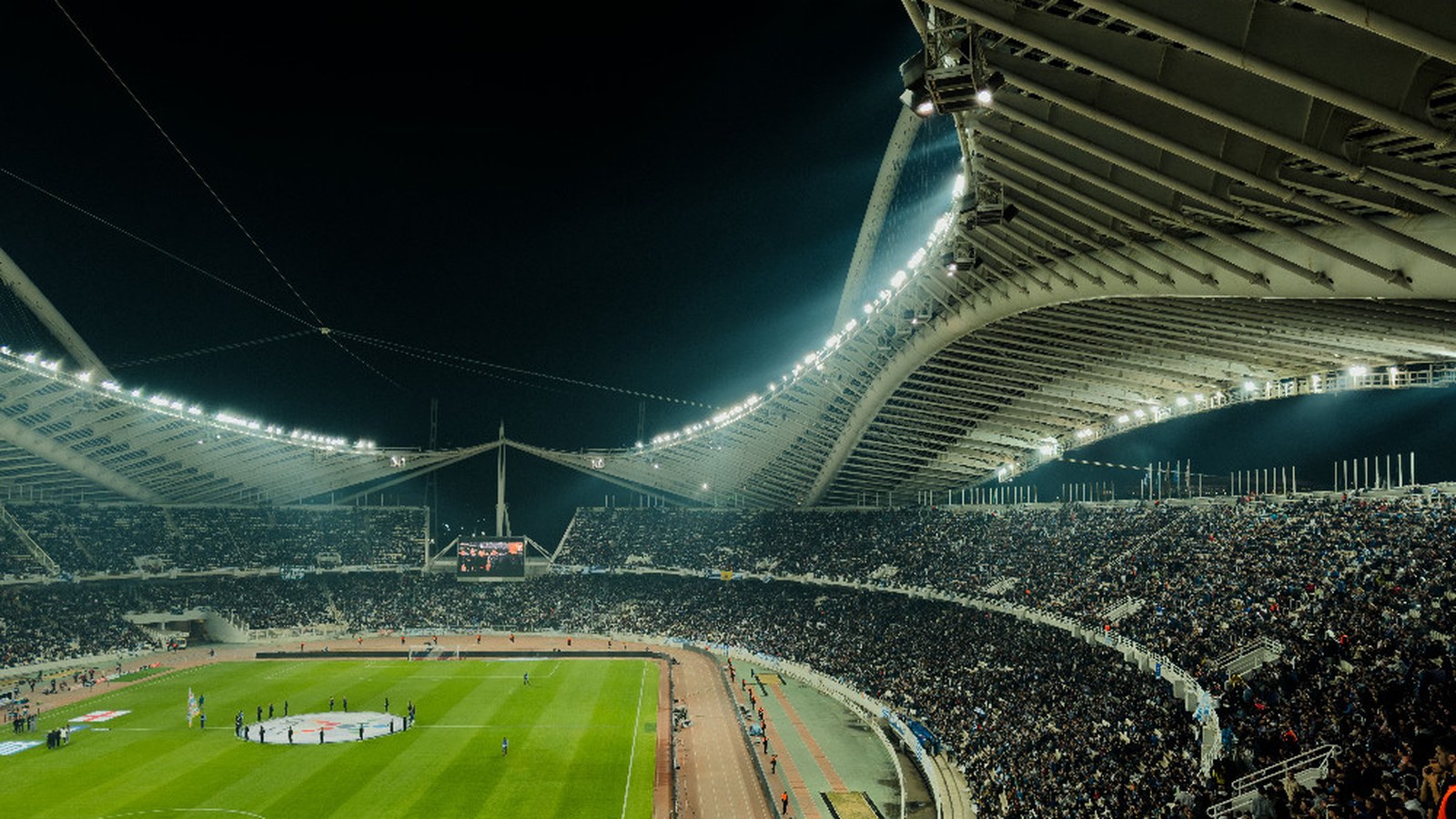 Stadio illuminato